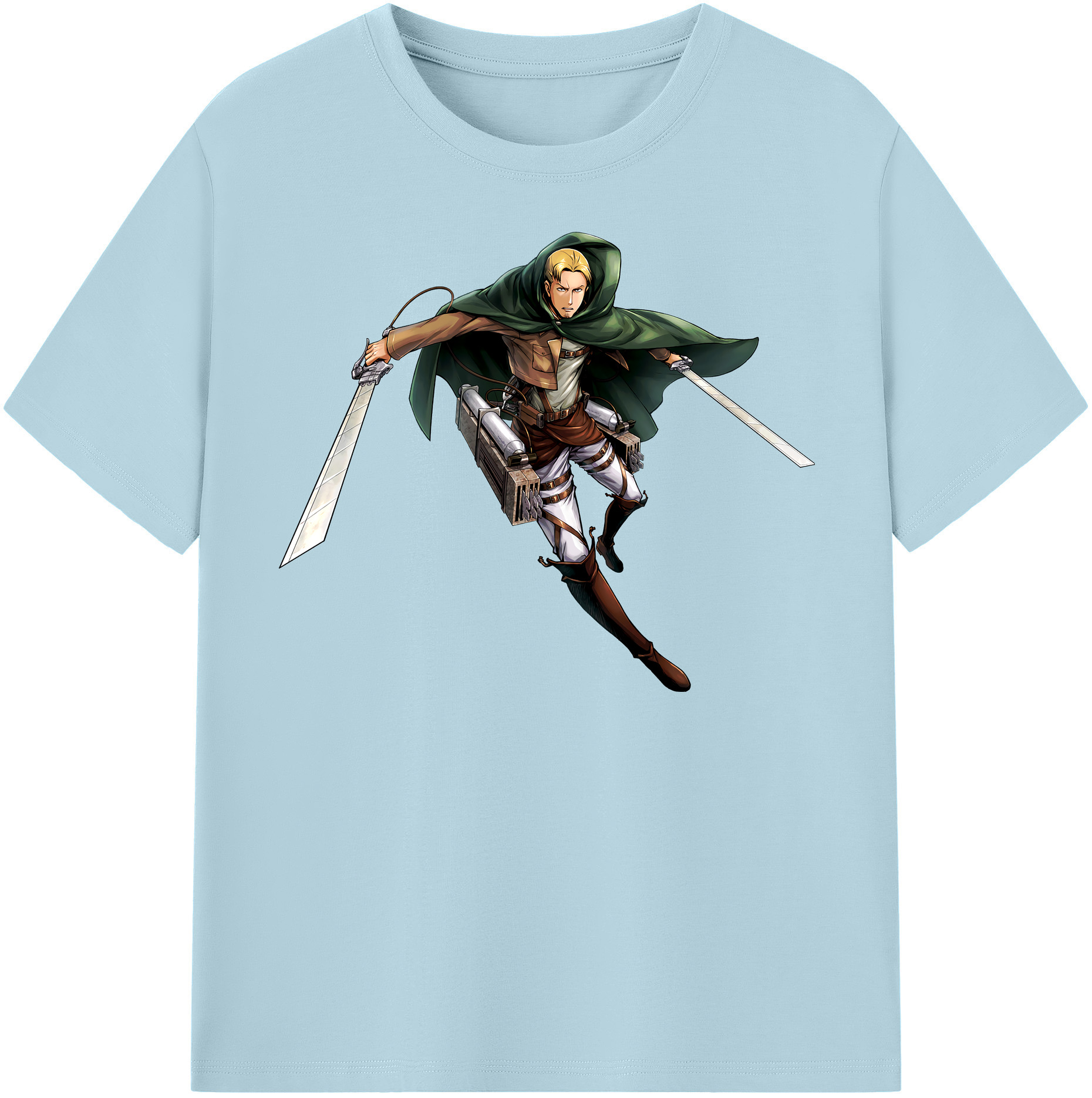 （画像用） 進撃の巨人 Attack on Titan 綿100％半袖Tシャツ（フロントプリント）